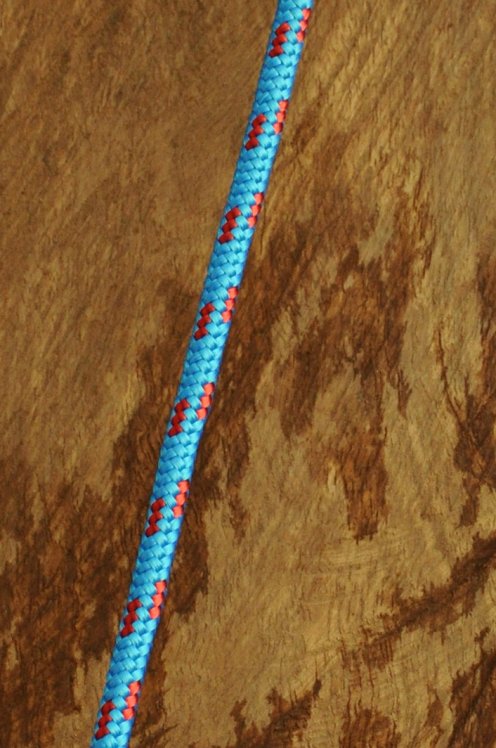 Ø6 mm blaues / rot vorgerecktes Tau für Djembe Trommel - Djembe Seil