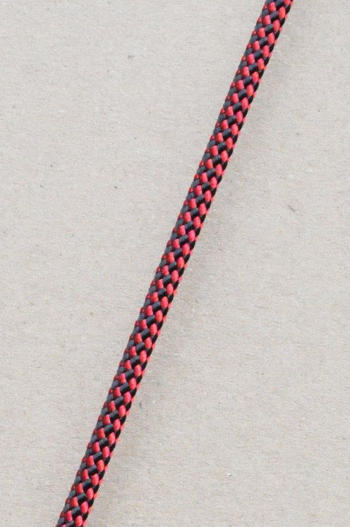 Ø5 mm Djembe Tau (Schachbrett, rot / schwarz, 100 m) - Seil für Djembe Trommel