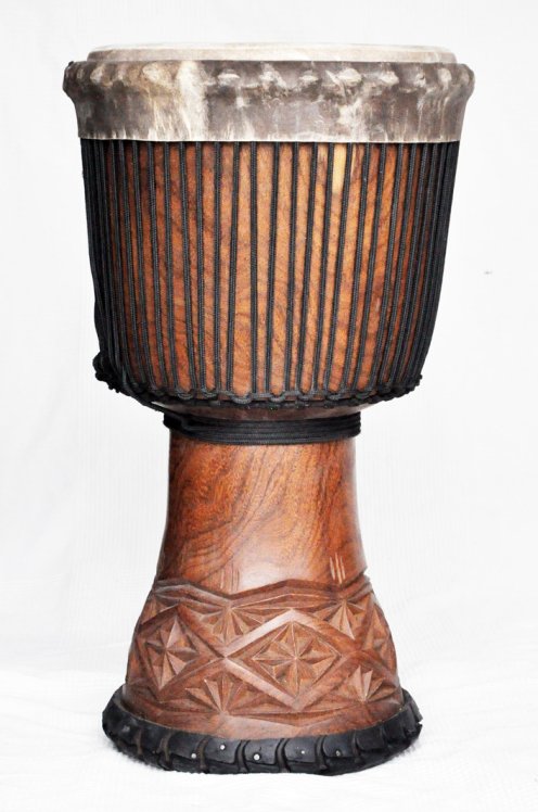 Große Djembe aus Guinea - Oberklasse Djembe Trommel