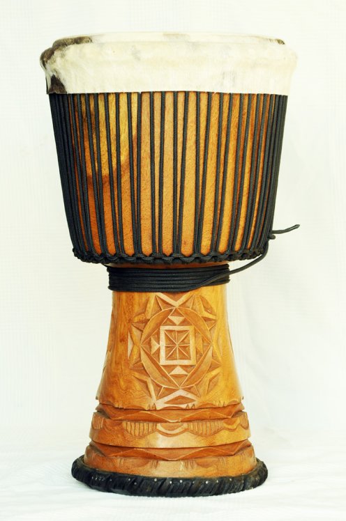 Große Djembe aus Guinea - Oberklasse Djembe Trommel