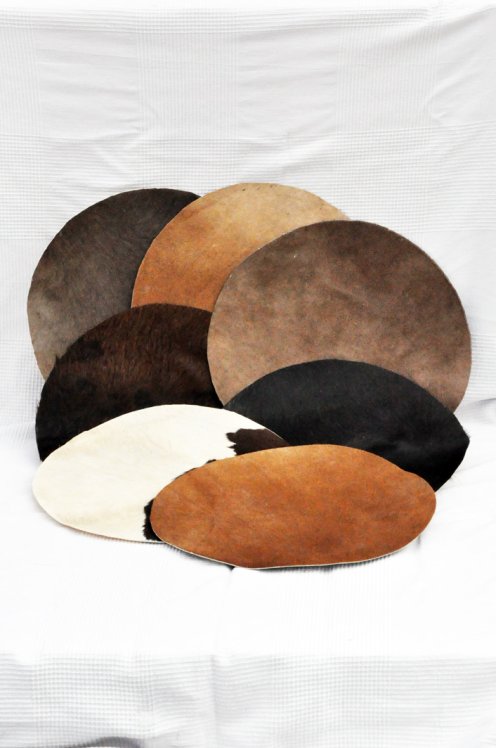 Sehr dünnes Kalbsfell mit Haare für Djembe Trommel M
