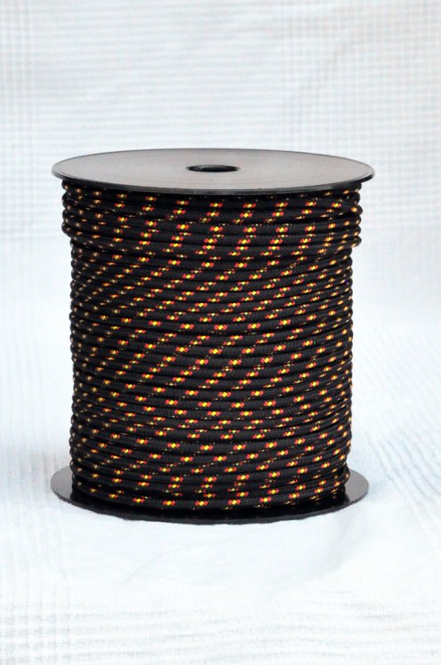 5 mm Tau (dreifarbig, rot / gelb / rot) - 100 m Djembe Trommel Seil