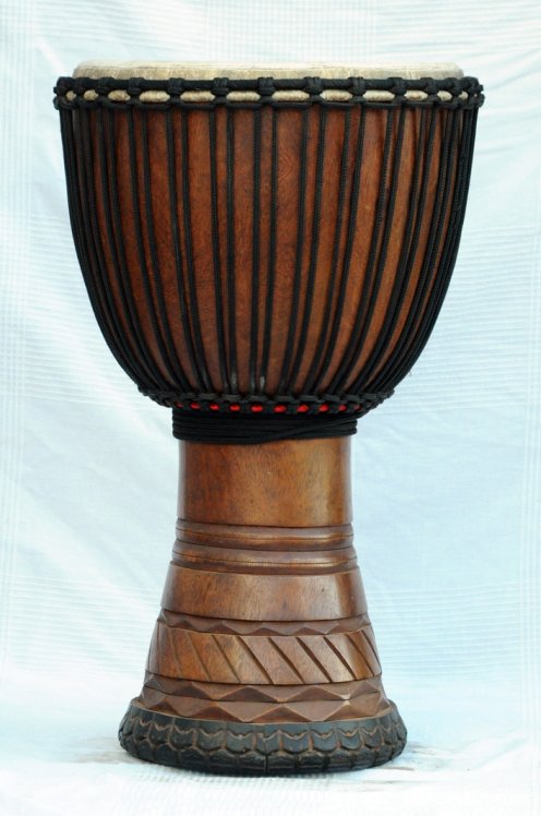 Profi Djembe kaufen - Große Bushmango Djembe Trommel aus Guinea