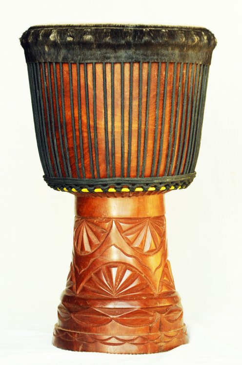 Große Djembe aus Guinea - Oberklasse Djembe Trommel