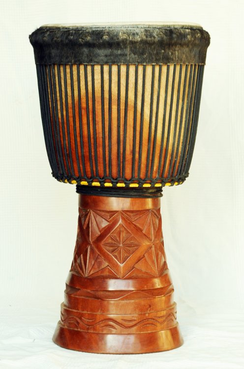 Große Djembe aus Guinea - Oberklasse Djembe Trommel