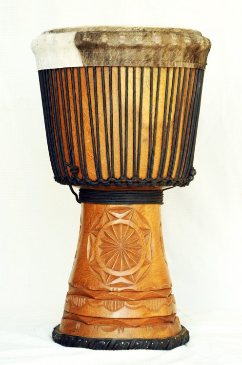 Große Djembe aus Guinea - Oberklasse Djembe Trommel