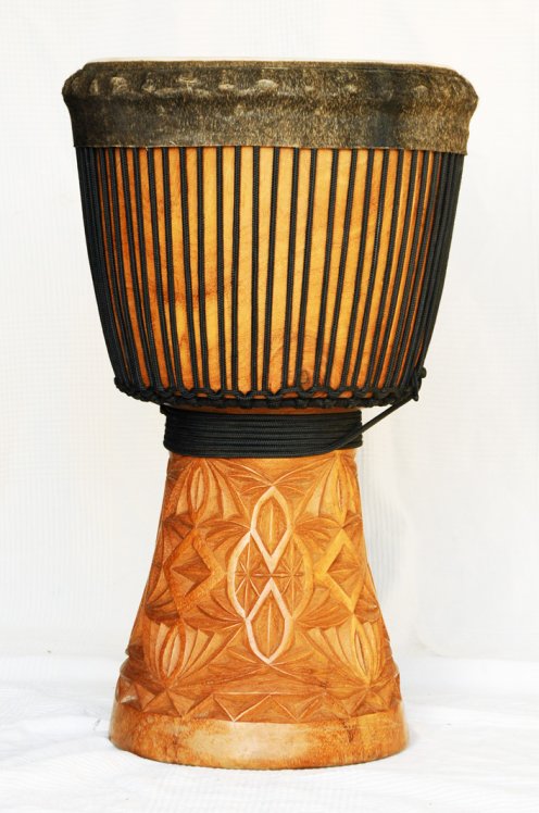 Große Djembe aus Guinea - Oberklasse Djembe Trommel