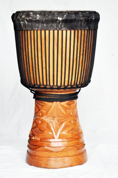 Große Djembe aus Guinea - Oberklasse Djembe Trommel