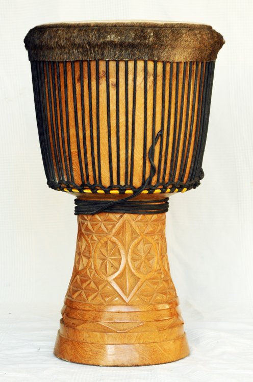 Große Djembe aus Guinea - Oberklasse Djembe Trommel