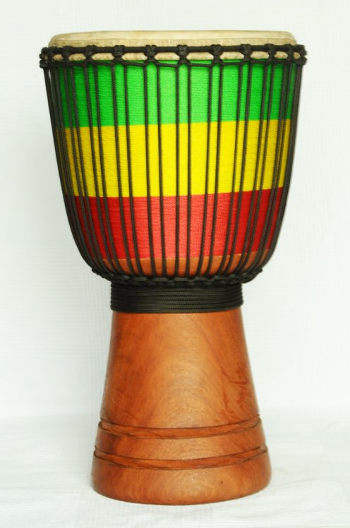 Profi Djembe kaufen - Große Lenke Djembe Trommel aus Guinea
