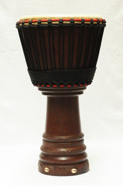 Profi Djembe kaufen - Große Mahagoni Djembe Trommel aus Mali