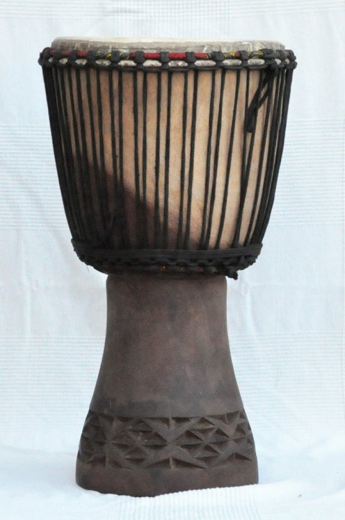 Djembe kaufen - Große Mahagoni Djembe Trommel aus Mali