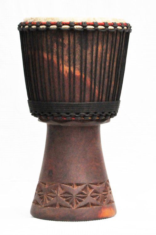 Djembe kaufen - Große Mahagoni Djembe Trommel aus Mali