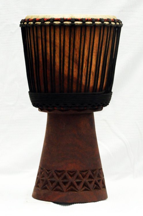 Djembe kaufen - Große Mahagoni Djembe Trommel aus Mali