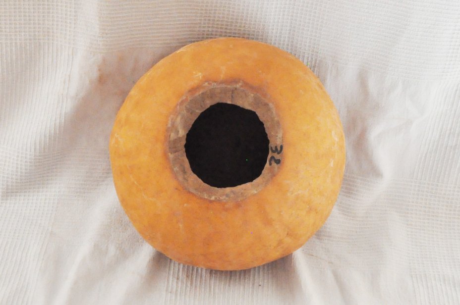 Ø31-32 cm runde Kalebasse - Kugelförmiger Kürbis