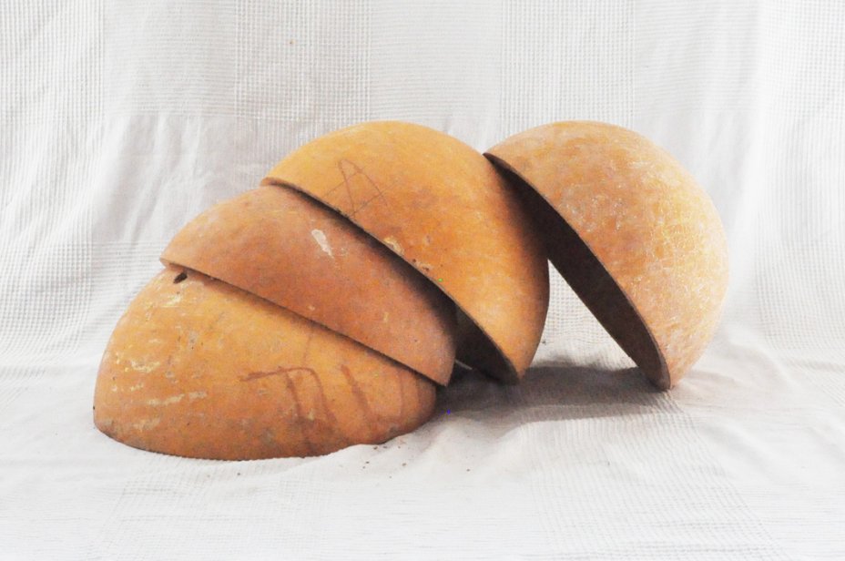 Ø29-30 cm Kalebasse Halbschale - Hemisphärischer Kürbis