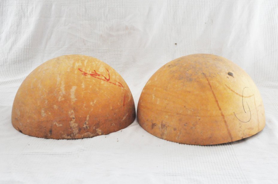 Ø55-56 cm Kalebasse Halbschale - Hemisphärischer Kürbis