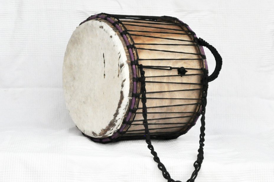 Dundunba Mini-Basstrommel aus Ghana - Mini-Dundun