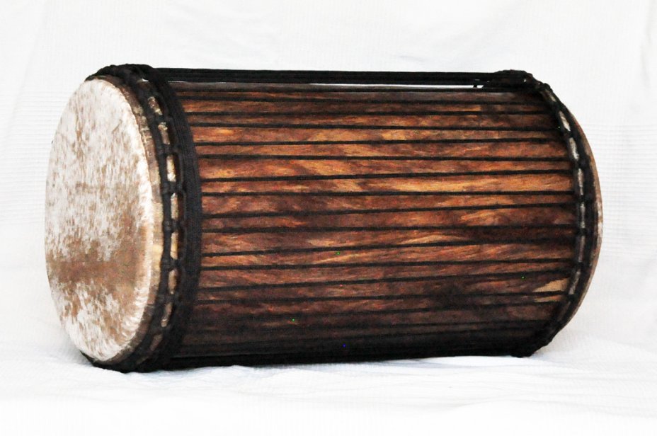 4 Eisen Sangban Dundun - Rosenholz Dundun Basstrommel aus Guinea