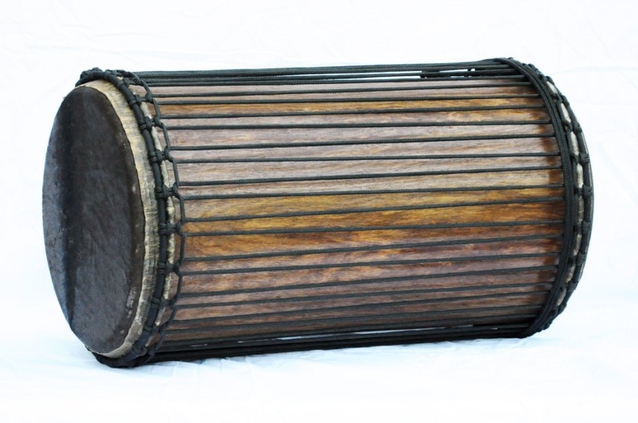 4 Eisen Sangban Dundun - Rosenholz Dundun Basstrommel aus Guinea