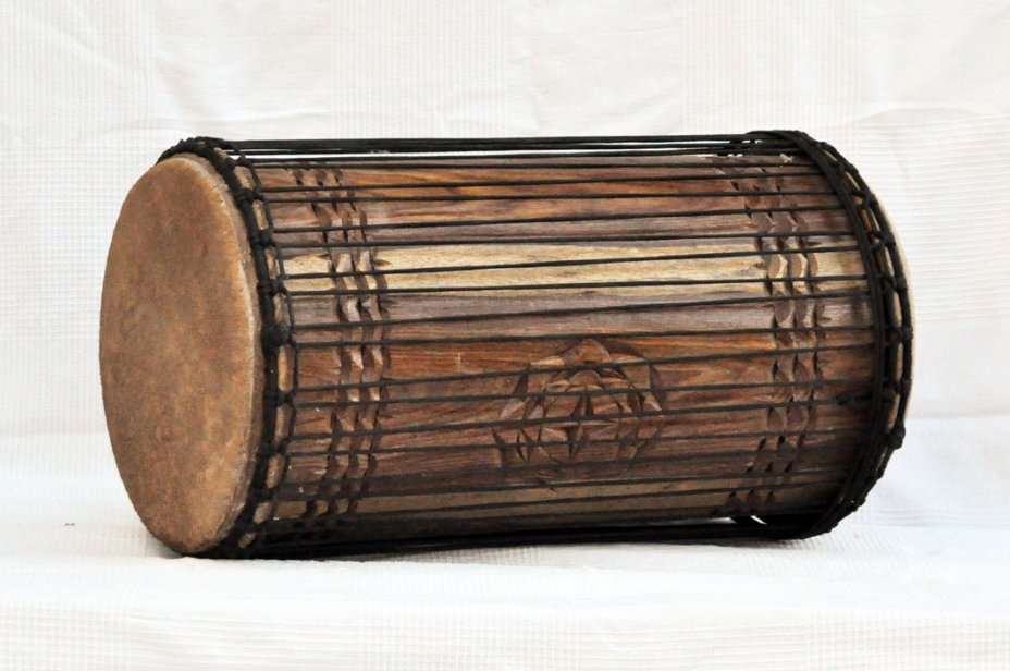 4 Eisen Sangban Dundun - Rosenholz Dundun Basstrommel aus Guinea