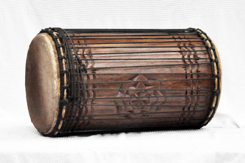 Rozenholz 4 Eisen Kenkeni Dundun - Dundun Basstrommel aus Guinea