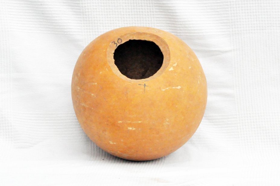 Ø29-30 cm runde Kalebasse - Kugelförmiger Kürbis