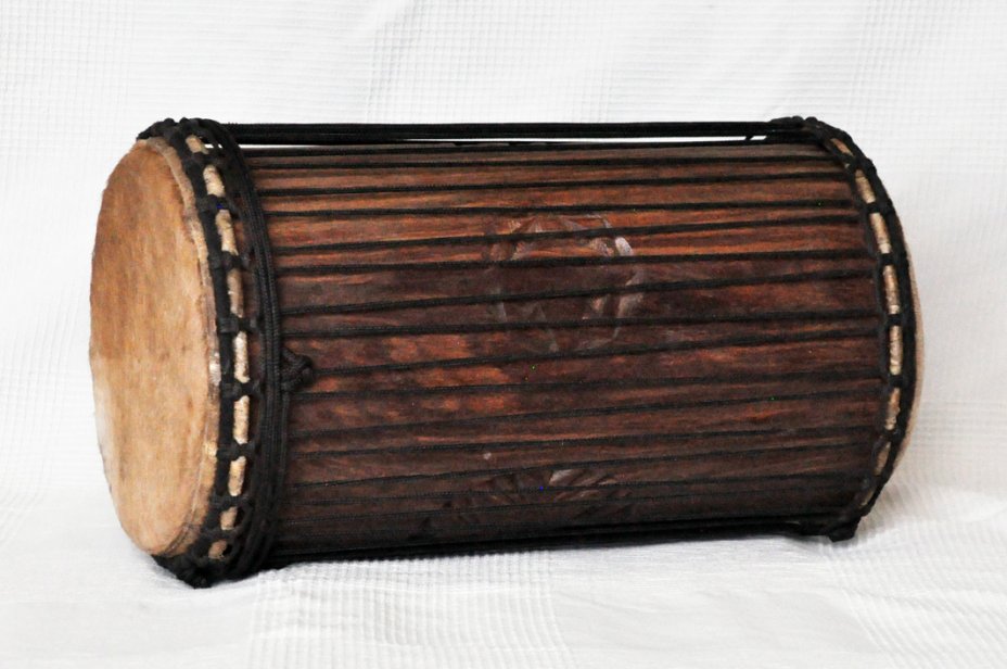 Rozenholz 4 Eisen Kenkeni Dundun - Dundun Basstrommel aus Guinea