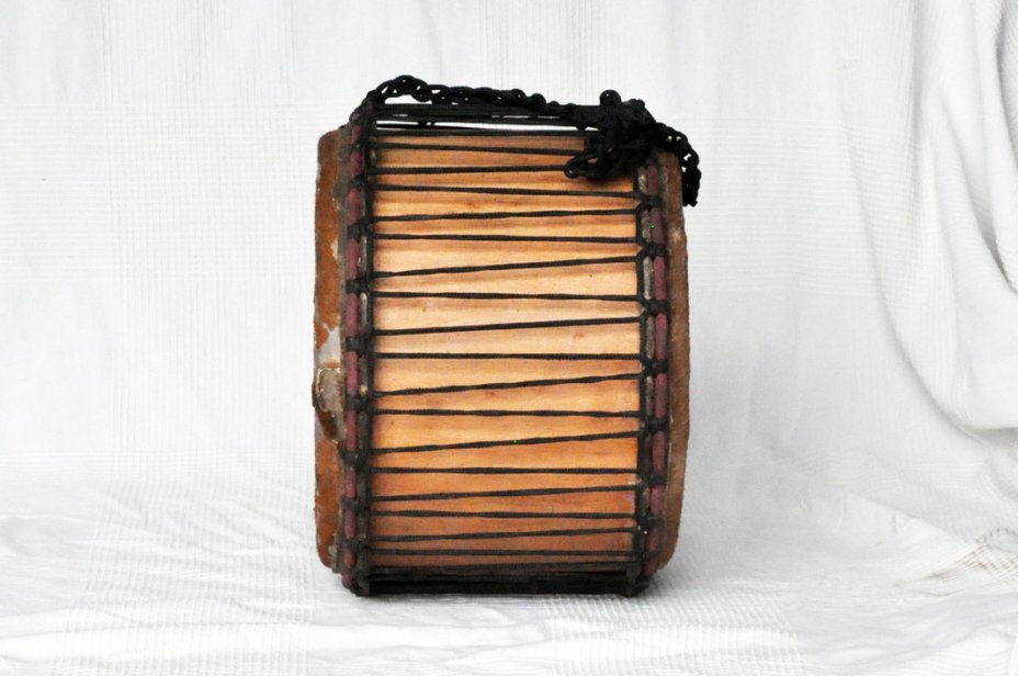 Dundunba Mini-Basstrommel aus Ghana - Mini-Dundun
