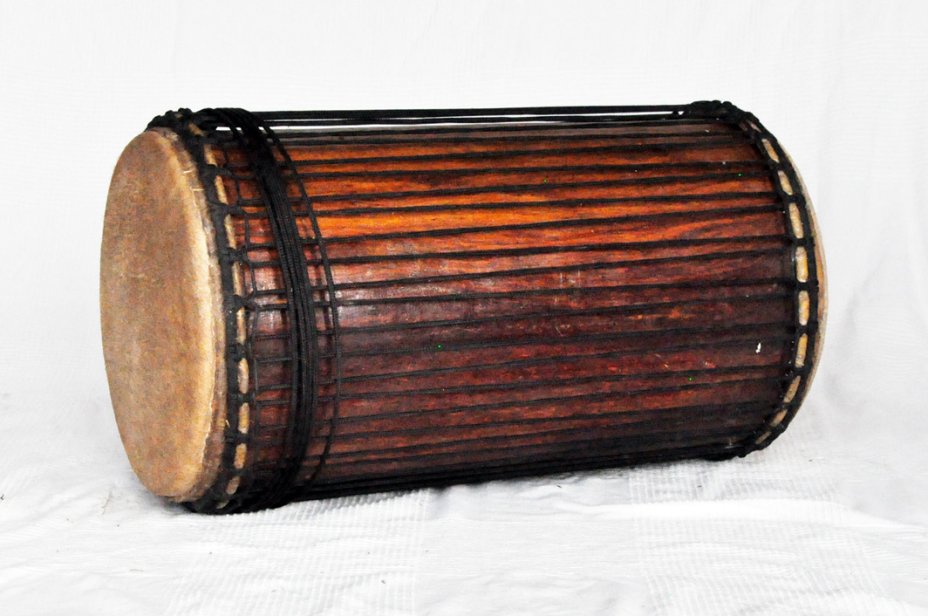 4 Eisen Sangban Dundun - Rosenholz Dundun Basstrommel aus Guinea
