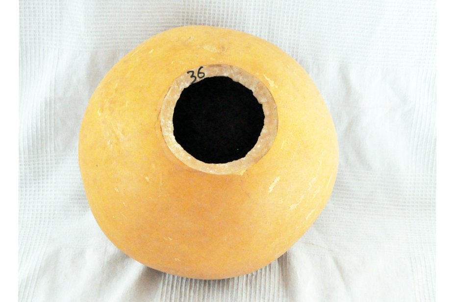 Ø35-36 cm runde Kalebasse - Kugelförmiger Kürbis