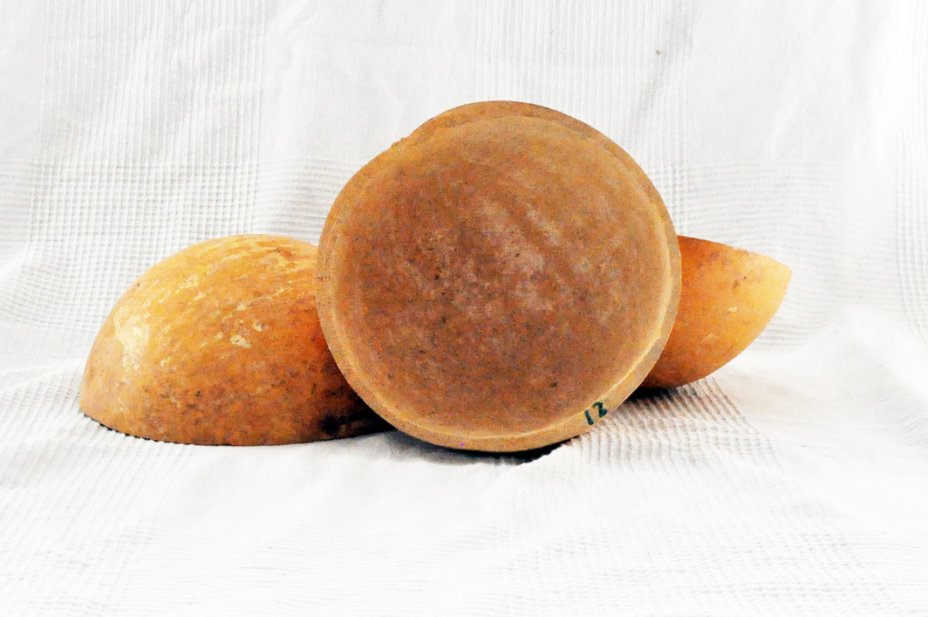 Ø21-22 cm Kalebasse Halbschale - Hemisphärischer Kürbis