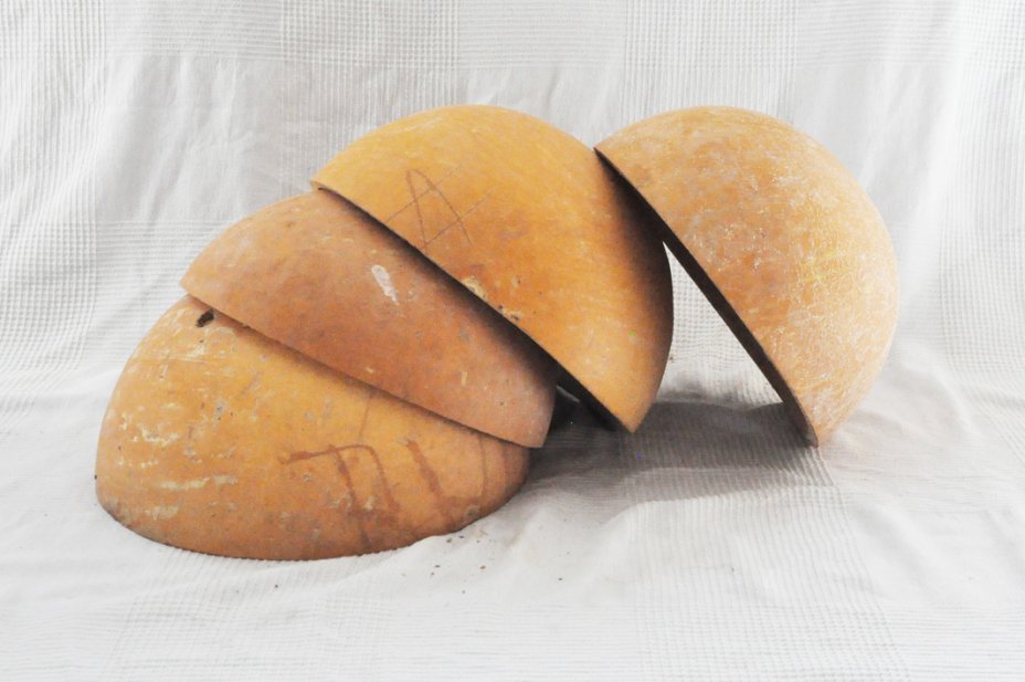 Ø27-28 cm Kalebasse Halbschale - Hemisphärischer Kürbis