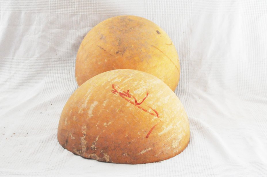 Ø53-54 cm Kalebasse Halbschale - Hemisphärischer Kürbis
