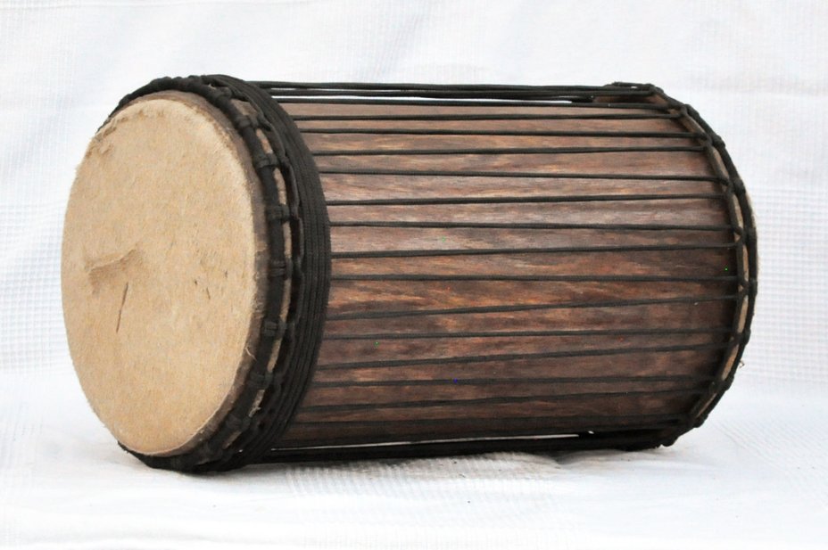 Rozenholz 4 Eisen Kenkeni Dundun - Dundun Basstrommel aus Guinea