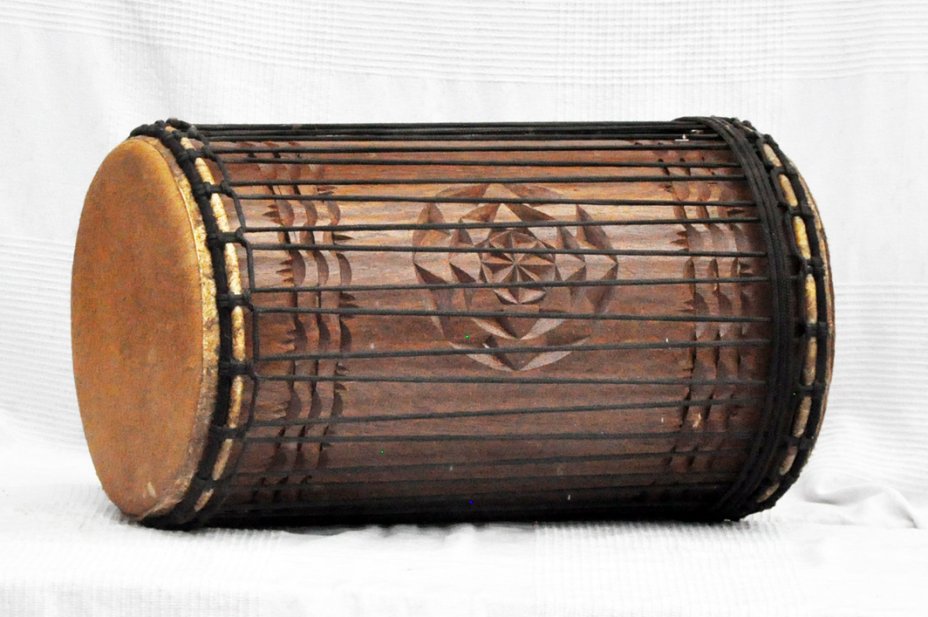 Rozenholz 4 Eisen Kenkeni Dundun - Dundun Basstrommel aus Guinea
