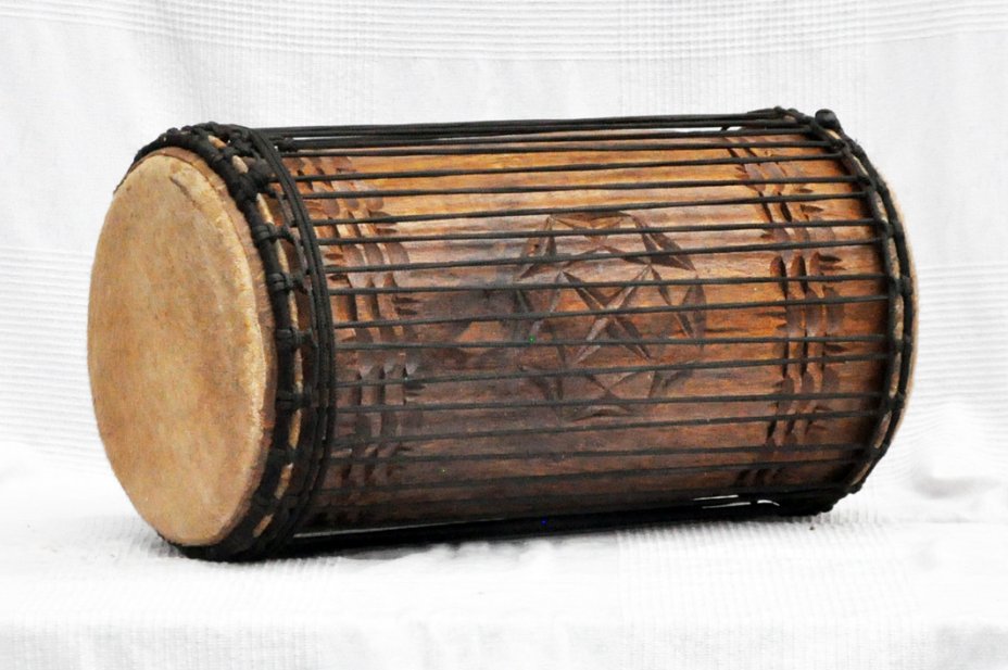 Rozenholz 4 Eisen Kenkeni Dundun - Dundun Basstrommel aus Guinea