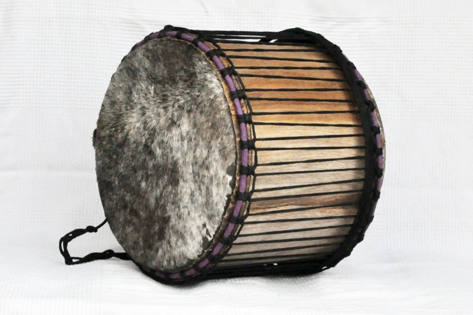 Dundunba Mini-Basstrommel aus Ghana - Mini-Dundun