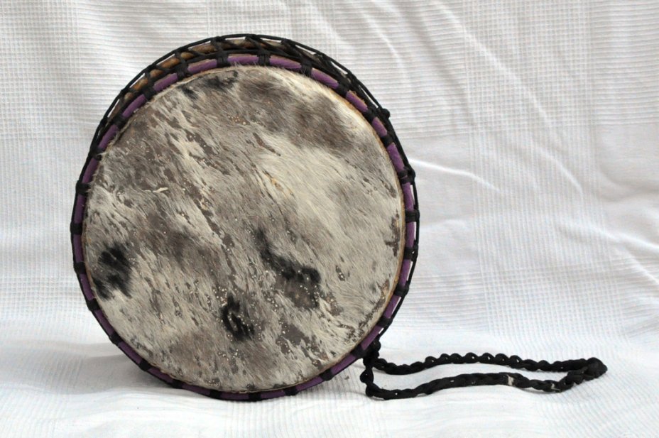 Dundunba Mini-Basstrommel aus Ghana - Mini-Dundun