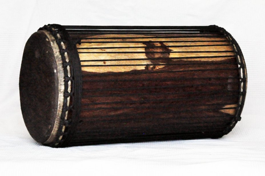 4 Eisen Sangban Dundun - Rosenholz Dundun Basstrommel aus Guinea