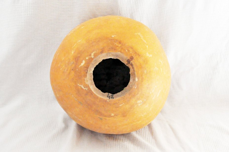 Ø41-42 cm runde Kalebasse - Kugelförmiger Kürbis