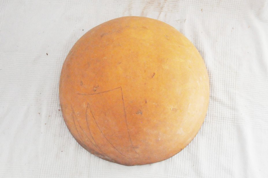 Ø49-50 cm Kalebasse Halbschale - Hemisphärischer Kürbis