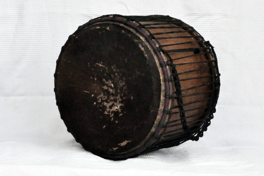 Dundunba Mini-Basstrommel aus Ghana - Mini-Dundun