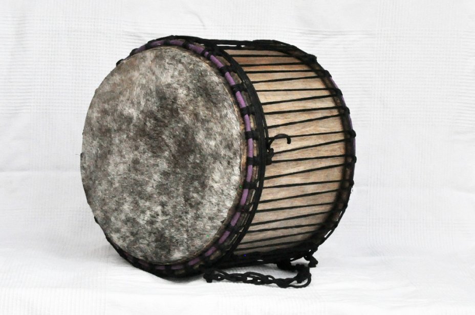 Dundunba Mini-Basstrommel aus Ghana - Mini-Dundun
