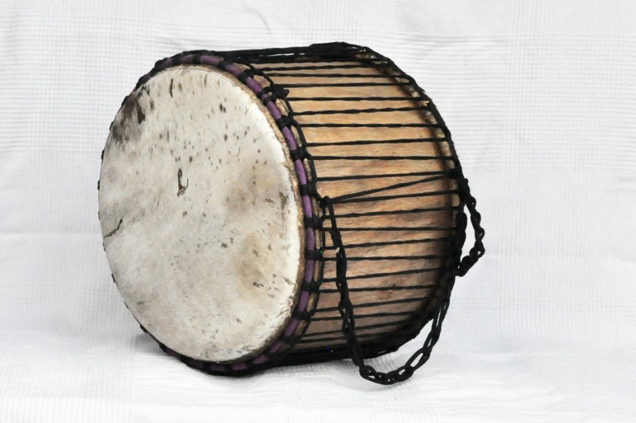 Dundunba Mini-Basstrommel aus Ghana - Mini-Dundun