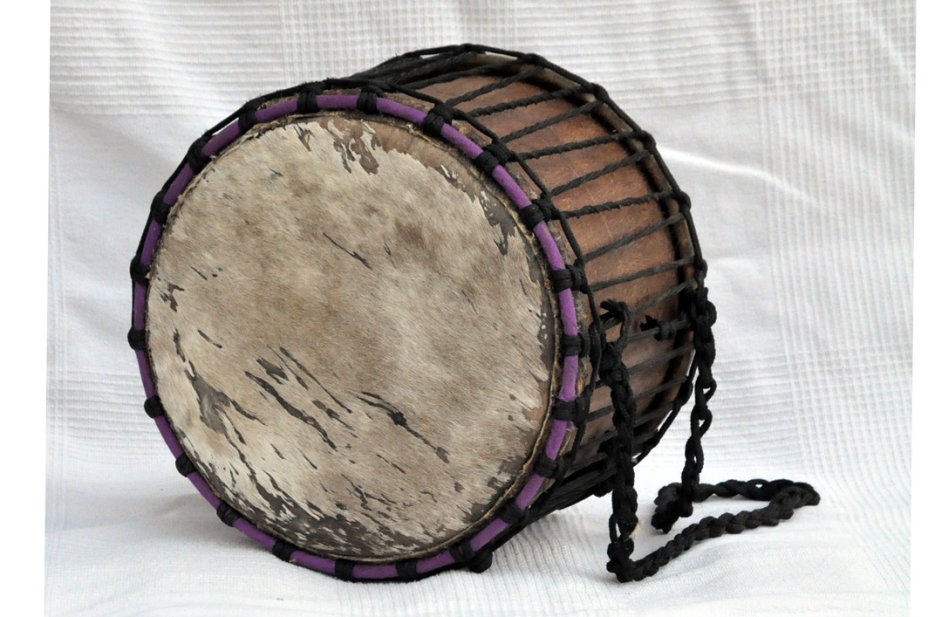 Kenkeni Mini-Basstrommel aus Ghana - Mini-Dundun