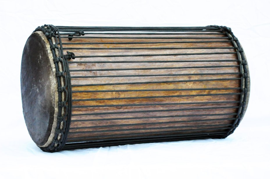 4 Eisen Sangban Dundun - Rosenholz Dundun Basstrommel aus Guinea