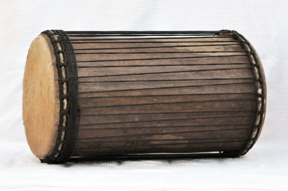 4 Eisen Sangban Dundun - Rosenholz Dundun Basstrommel aus Guinea