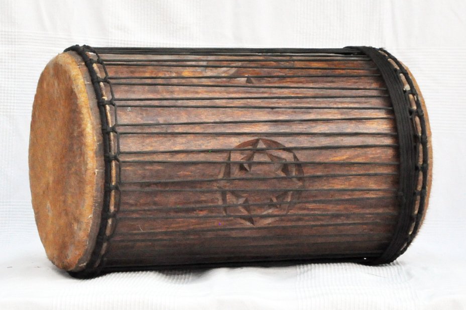4 Eisen Sangban Dundun - Rosenholz Dundun Basstrommel aus Guinea