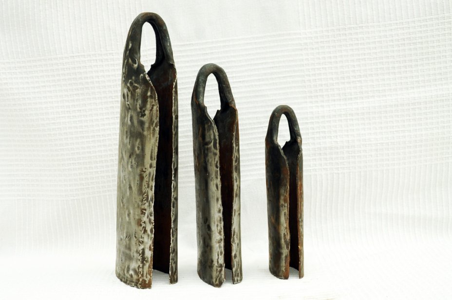 3er Basstrommel Glocken aus Hamana Set aus Guinea - Glocke für Basstrommel